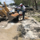 Continúan acciones de limpieza tras inundación en Reynosa.