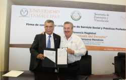 Firman convenio UAT y el Supremo Tibunal de Justicia de Tamaulipas