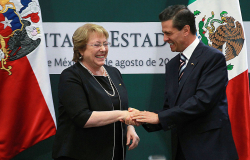 EPN ofrece comida de honor a Bachelet