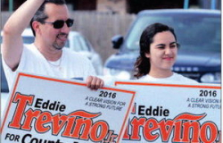 El ex alcalde Eddie Treviño Jr. y Dan Sánchez al desempate