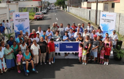 Inaugura Lety Salazar magna obra de  pavimentación asfáltica de la calle Tercera