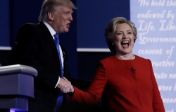 Clinton y Trump intercambian duros golpes en primer debate