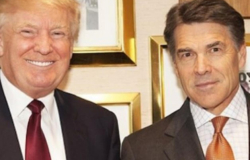 Se reúnen Rick Perry y D. Trump