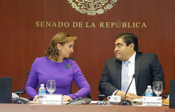 Senadores se reunirán este miércoles con Ruiz Massieu