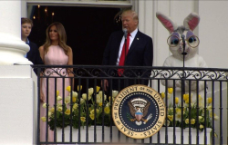 Trump encabeza festival de Pascua y amenaza a Corea del Norte
