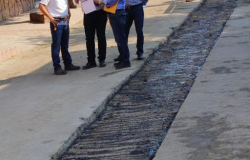 Oscar Almaraz Smer y la COMAPA  continúan con el programa de reposición de drenajes
