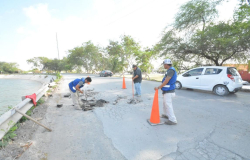 En Reynosa….. Repara Servicios Primarios acceso a Las Camelias