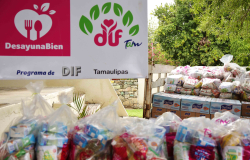 Entrega DIF Tamaulipas paquetes alimentarios “Desayuna Bien, Dotación de Verano”