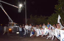 Concluye instalación de lámparas LED en la Col. Vamos Tamaulipas 1, 2, 3 y 4