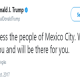 Dios bendiga a la gente de la Ciudad de México: Trump