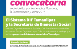 Invitan DIF Tamaulipas y SEBIEN a participar en proyectos para la reconciliación y la paz