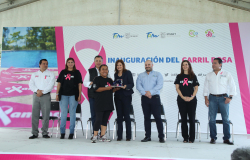 Inaugura DIF Tamaulipas “Carril Rosa” en la Unidad Deportiva del IPSSET