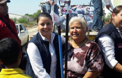 Lleva Gobierno de Tamaulipas y DIF Tamaulipas apoyo a damnificados por lluvias en Nuevo Laredo.