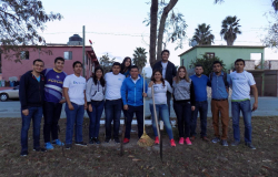 Jóvenes Tamaulipas se une a la recuperación de espacios públicos en Matamoros.