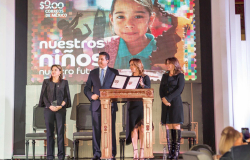 Lanza Servicio Postal Mexicano estampilla del programa “Nuestros Niños, Nuestro Futuro”