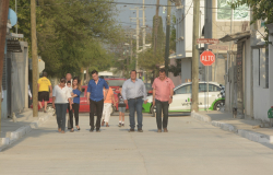 Esta tarde se abrieron a la circulación 7 calles más pavimentadas con concreto, en las colonias Niños Heroes Chapultepec