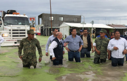 Activa Gobernador apoyos para familias damnificadas por lluvias en Reynosa