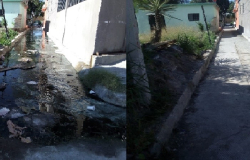 En Reynosa …¡Se acaban aguas negras en Circunvalación 10!
