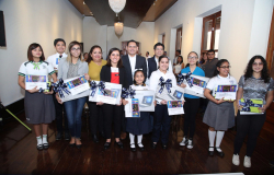 Premia Gobierno de Tamaulipas a ganadores de concurso de dibujo infantil y juvenil 2018.
