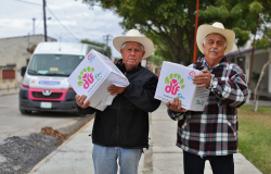 Inicia DIF Tamaulipas primera entrega del año de la dotación canasta básica.