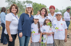 Inicia la reforestación de Tamaulipas con campaña estatal del DIF Estatal y Gobierno del Estado.