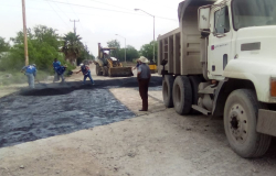 Intensifica Municipio de Reynosa reparación de pavimento