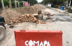 En reemplazo añeja línea de drenaje en Fraccionamiento Reynosa