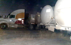 Gobierno de Tamaulipas asegura 15 autotanques con casi 500 mil litros de combustible.