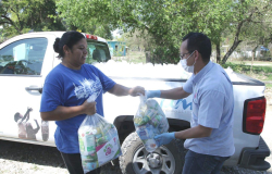 Ante pandemia, DIF Tamaulipas contribuye a la alimentación de familias de la entidad.