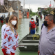 Recorre Maki Ortiz colonias afectadas por lluvias para auxiliar a las familias