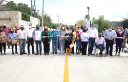 Inauguró la Alcaldesa Maki Ortiz calle en Ferrocarril Centro