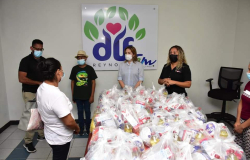 DIF Reynosa benefició con canasta básica a menores con cáncer