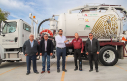 Entregó Alcalde Carlos Peña Ortiz nuevo camión Vactor en Reynosa￼