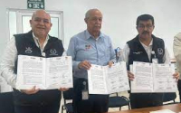 El rector Dámaso Anaya sostiene acuerdos de la UAT con el sistema portuario de Altamira