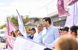 Dio Alcalde Carlos Peña Ortiz banderazo a pavimentación hidráulica por más de 5.9 MDP