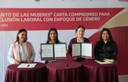 Firman carta compromiso Municipio y Estado para impulsar a mujeres en sector laboral