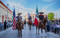 Disfrutan Matamorenses de lucido Desfile Internacional de Fiestas Mexicanas 2024