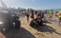 Ebriedad de padres complico rescate de niños en Playa Miramar