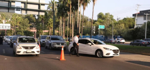Operativo en San Pedro para revisar placas foráneas